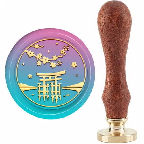 Miniatura 22 de CRASPIRE Sello de Cera de Cuervo de Halloween Sellos de Cera de Sellado de Cuervo Luna Sello de Cera Sello de Sellado de 30mm con Cabeza de Latón