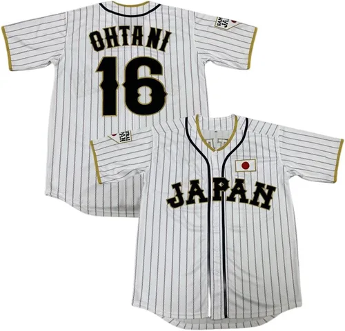 ZXCVB Camiseta de béisbol japonesa de manga corta para hombre, color negro y blanco, con costuras S-XXXL