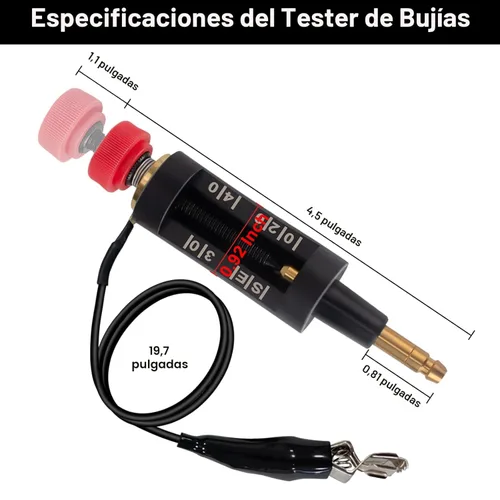 Miniatura 2 de Pruebador de Bujías, Sistema de Probador de Bobina de Encendido Ajustable, Probador de Paquete de Bobina, Herramienta de Probadores de Bujías