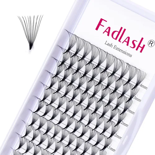 Miniatura 35 de Extensiones de pestañas postizas en abanico 10D Extensiones de pestañas postizas prefabricadas 0.05 0.07 de grosor Extensiones de pestañas postizas