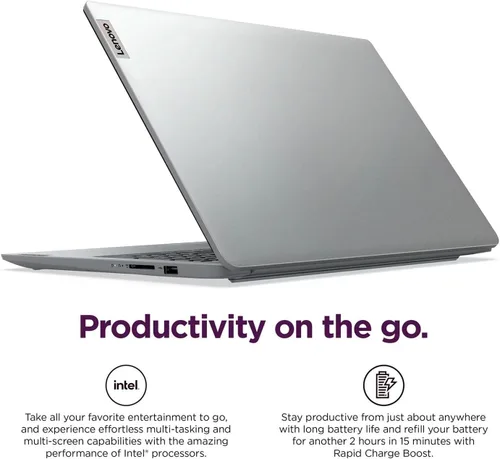 Miniatura 8 de Lenovo IdeaPad - Laptop FHD de 15.6 pulgadas para hogar y estudiantes, Intel Celeron N6000, 8 GB de RAM, 128 GB eMMC, batería de hasta 10 horas