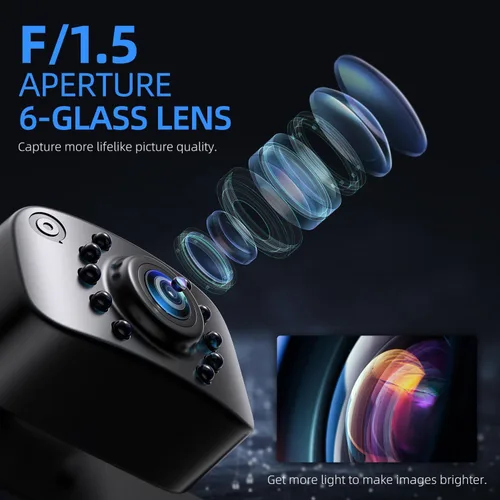 Miniatura 5 de Cámara de respaldo eRapta para camión, kit de monitor de 7'' HD 2K de visión frontal/trasera, IP69, impermeable, con visión nocturna, líneas