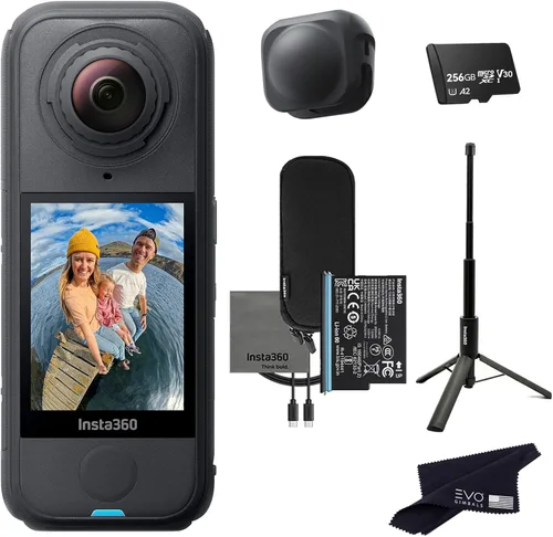 Miniatura 12 de Insta360 Trípode de aire X4 Selfie Stick Bundle Cámara de acción 8K 360 más ligera para aventuras épicas, perfecta para Matterport 360 House