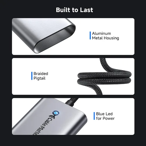Miniatura 5 de Cable Matters Adaptador USB C a Ethernet de 2.5 Gb con carga de 140 W, velocidad de red de 2.5 Gigabit, adaptador USB C a Ethernet compatible
