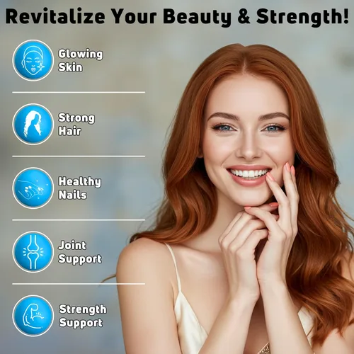 Miniatura 5 de Polvo de péptidos de colágeno de 1 libra para adultos, polvo de colágeno hidrolizado tipo I y III para soporte de piel, cabello, uñas