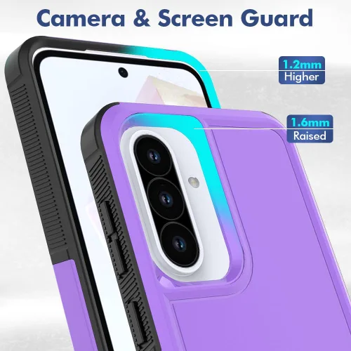 Miniatura 289 de Jeylly Compatible con Samsung Galaxy A22 5G Funda, Funda Samsung A22 5G con 2pcs protectores de pantalla de vidrio templado