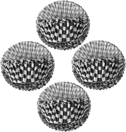 ABOOFAN Tazas para hornear, 100 piezas de papel de 2.95 pulgadas para cupcakes, soportes para magdalenas para hornear en casa, fiestas de cumpleaños