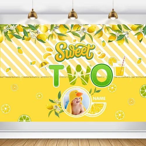 Miniatura 20 de Cartel personalizado de decoración de 2º cumpleaños con foto y nombre personalizados Personalizado-2º Coche