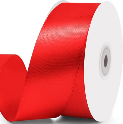 Miniatura 30 de Cinta de satén de 5/8" x 100 yardas - Cinta de seda naranja otoñal con carrete - Ideal para envolver regalos, ramos florales, manualidades