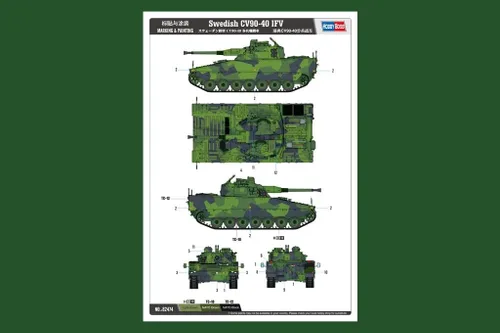 Miniatura 9 de Hobby Boss Kit de construcción de modelo de vehículo IFV CV90-40 sueco