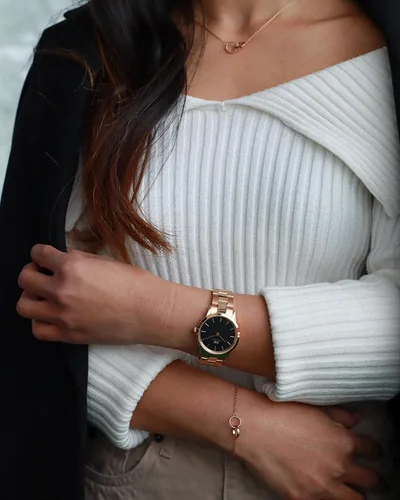 Miniatura 8 de Daniel Wellington Classic - Pulsera fina (satinado), color blanco