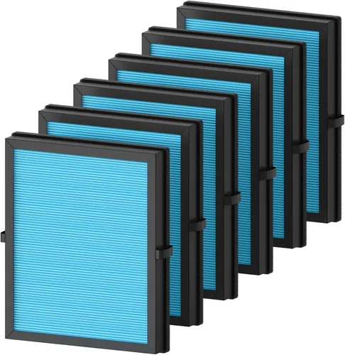 Paquete de 6 filtros de repuesto MK04 para purificador de aire Aroeve MK04/MG04JH - Filtro H13 HEPA verdadero de 4-en-1 para polvo, caspa de Mk04