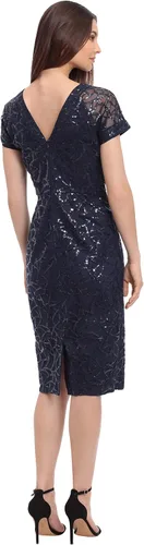 Miniatura 3 de Maggy London Vestido de ilusión de manga corta para mujer