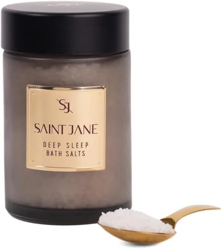 SAINT JANE - Sales de baño para dormir profundo con magnesio + péptidos | Cuidado de la piel lujoso, con infusión floral y limpia (12 oz | 12.0 fl