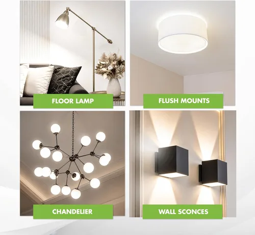 Miniatura 5 de KOR Paquete de 6 bombillas LED A19 de 9 W (equivalente a 60 W), certificación UL, 3000 K (blanco suave), 800 lúmenes, no regulables, bombillas LED