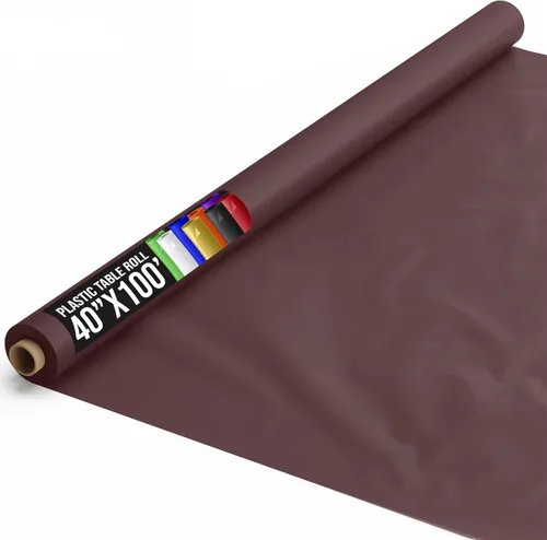 Miniatura 90 de Exquisito rollo de mantel de mesa de plástico aqua de Party Solids 4 piezas 40" X 300' Rollo de mantel de mesa de plástico - Rollos de mantel