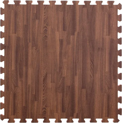 IncStores baldosas de madera blanda de 2' x 2' con bordes 5/8" - Roble oscuro