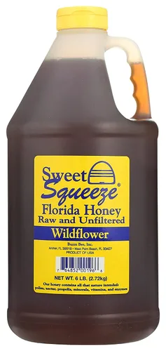 Miniatura 6 de Buzzn Bee Miel cruda de Florida - Sin pasteurizar y sin filtrar (flor de naranja, 3 libras)