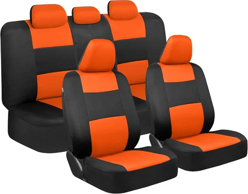 Miniatura 8 de BDK PolyPro Juego de 2 Fundas de Asientos Delanteros de Automóvil en Beige/Negro - Fundas de Asientos Delanteros para Automóviles, Camiones