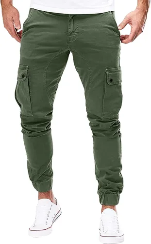 SUTIL Pantalones deportivos chinos para hombre, pantalones cargo para senderismo, recreación al aire libre, pantalones de sarga para fitness,