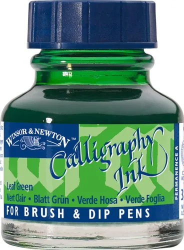 Miniatura 9 de Winsor & Newton Botella de tinta para caligrafía Amarillo Ocre
