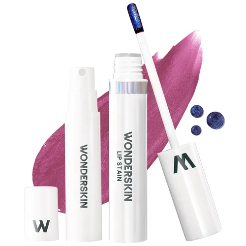 Miniatura 15 de Wonderskin Wonder Blading Mancha de Labios Todo el Día Mascarilla Despegable y Kit Revelador - Tinte de Labios Nude Duradero e Impermeable, Kit