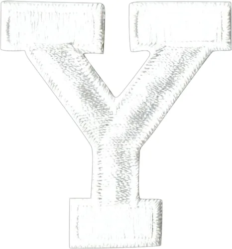 Miniatura 23 de Letras y números blancos de 1-7/8", parche para planchar, bordado (letra M)