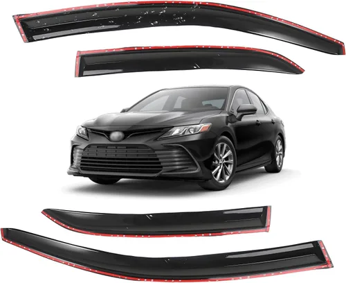 Miniatura 31 de Viseras para ventanas para Mazda 3 Sedán 4 puertas 2004 2005 2006 2007 2008 2009 estilo JDM Mugen, deflector de viento, protector solar y de lluvia