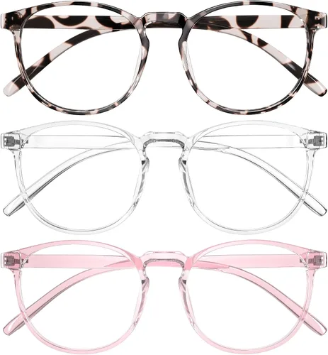 Miniatura 13 de Gafas de luz azul para mujeres y hombres, antifatiga ocular, gafas de bloqueo de luz azul, gafas ligeras retro