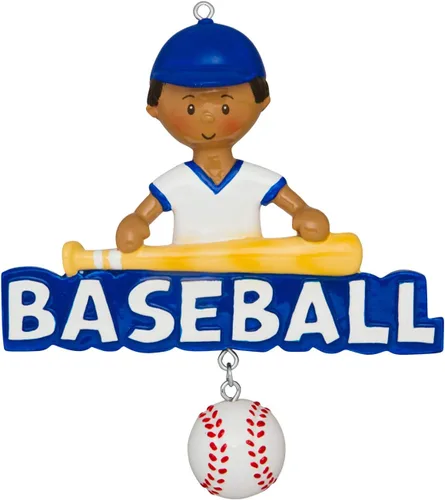 Miniatura 3 de Adorno de béisbol personalizado 2025 – Adornos de béisbol con letras para árbol de Navidad, decoraciones de fiesta de béisbol, regalos de béisbol