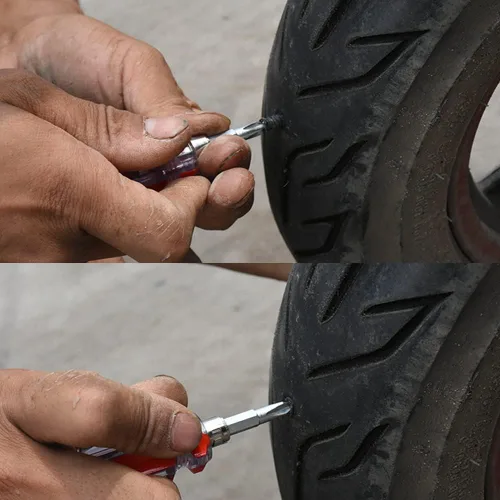Miniatura 5 de 70 uñas de goma para reparación de neumáticos, uñas de reparación de neumáticos al vacío de autoservicio para reparación de neumáticos de automóvil