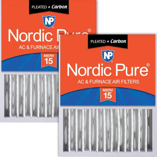 Miniatura 31 de Nordic Pure 16 x 20 x 5 (tamaño real: 15 7/8 x 19 5/8 x 4 3/8) Honeywell Filtros de aire de repuesto Merv 8 Plus Carbon 1 paquete