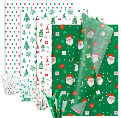 Miniatura 25 de Larcenciel 60 hojas de papel de seda floral vintage, papel de seda de arte de flores silvestres para bolsas de regalo y embalaje, suministros
