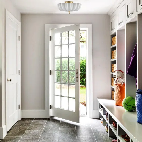 Miniatura 7 de Lámpara de techo dorada de latón para dormitorio, luz de techo empotrada, lámpara de techo moderna dorada para entrada, baño, sala de estar