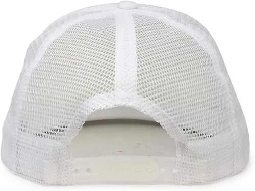 Miniatura 3 de DALIX Gorra de camionero con pico plano de malla trasera S M L Gorra ajustable Sólido Dos Tonos Snapback