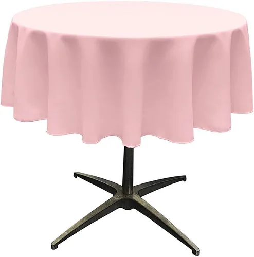 Miniatura 33 de Telón de fondo King Inc, mantel redondo de poliéster sin costuras de 58 pulgadas / superposición, bueno para mesa de café pequeña (Aqua)