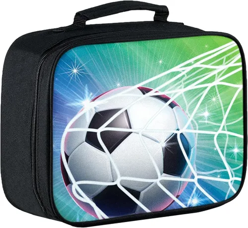Miniatura 19 de Lonchera para niños, con aislamiento de béisbol, para niños, adolescentes, niños y niñas, con bolsillo con cremallera, bolsa de almuerzo portátil