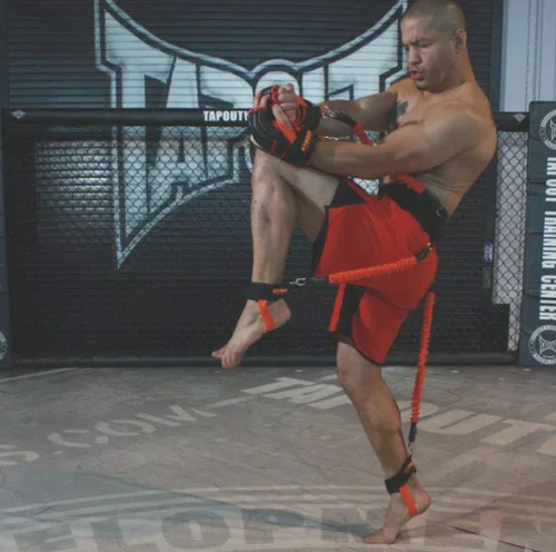 Miniatura 7 de Bandas de resistencia de velocidad y agilidad para entrenamiento vertical de salto en cuclillas boxeo MMA Taekwondo Karate Bounce Softbol Baloncesto