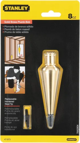 Miniatura 5 de Stanley 47-973 Plomada de bronce de 8 onzas
