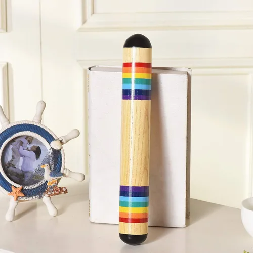 Miniatura 7 de Instrumento musical de madera del palillo de la lluvia del fabricante de la lluvia de 13,8 pulgadas, vibrador del tubo de la lluvia de la lluvia