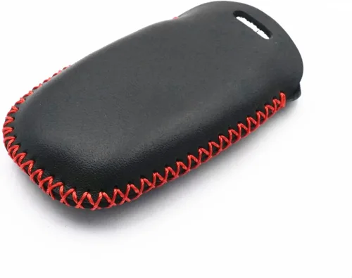 Miniatura 5 de Funda de cuero inteligente con 4 botones para llavero remoto para Kia K3 K6 Optima Cerato Forte Sorento Rio Rio5 Rondo Carens (negro)
