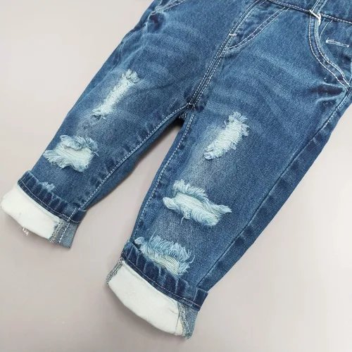 Miniatura 11 de Conjunto de pantalones de jean para bebés y niños pequeños