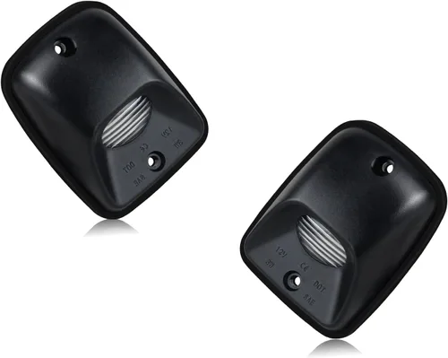 Miniatura 8 de HERCOO Luz LED para placa de matrícula, carcasa de lente, bombillas blancas, ensamblaje compatible con Toyota Tacoma 1995-2004, parachoques trasero