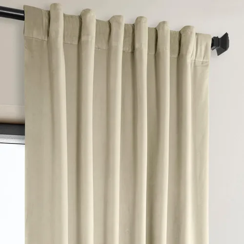 Miniatura 6 de HPD Half Price Drapes - Cortinas de terciopelo de lujo con bloqueo de luz para dormitorio (1 panel), 50W X 84L, cortinas Hotel con bloqueo de luz