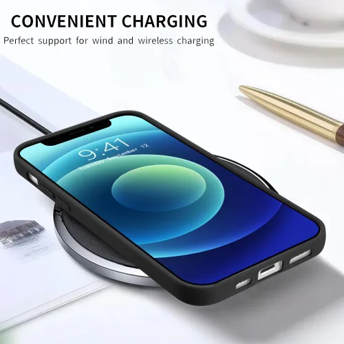 Miniatura 7 de Lily - Funda para iPhone 13, diseño de lirio con purpurina para niñas y mujeres, con TPU suave para iPhone 13 de 6.1 pulgadas