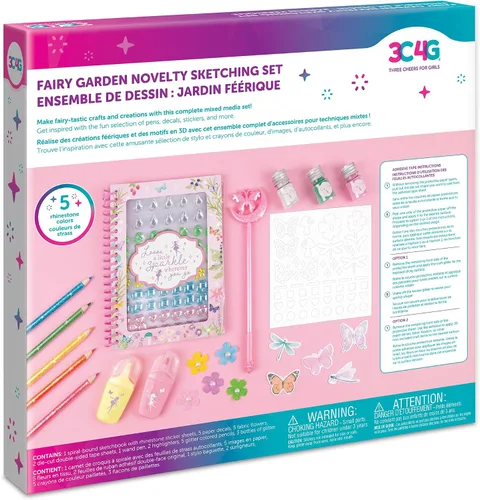 Miniatura 3 de Make It Real 3C4G: Juego de bocetos novedoso de Fairy Garden, 24 piezas, crea manualidades y obras de arte 3D, conjunto de medios mixtos