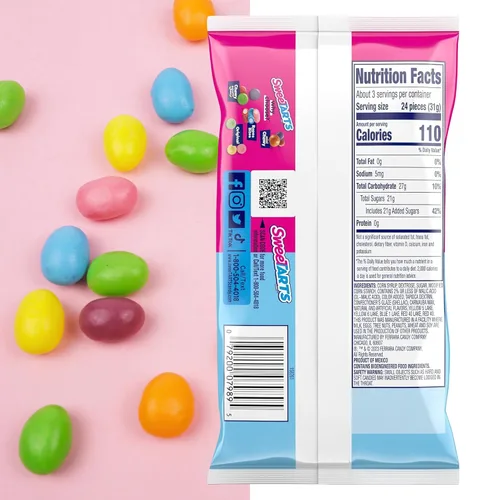 Miniatura 2 de SweeTarts Jelly Beans, golosinas de Pascua, ideales para rellenar cestas y recuerdos de fiesta de primavera, 3.5 onzas (paquete de 3)