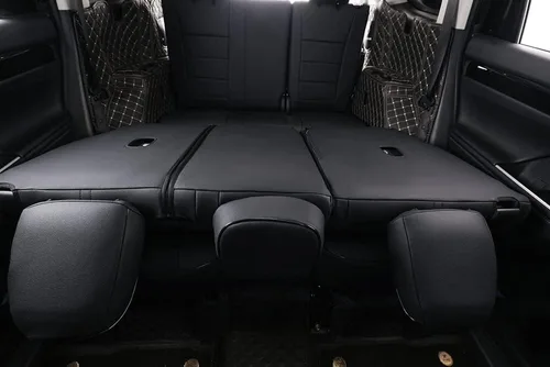 Miniatura 6 de EKR Highlander Fundas de asiento para SUV, Toyota Highlander 2020 2021 2022 2023 2024 2025 2026, 2ª fila 40/60 dividida, fundas de asiento de Negro