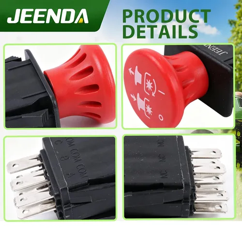 Miniatura 5 de JEENDA Interruptor de toma de fuerza de embrague de hoja 771476 776476 compatible con Hustler Super Z 52 pulgadas, 60 pulgadas, 72 pulgadas