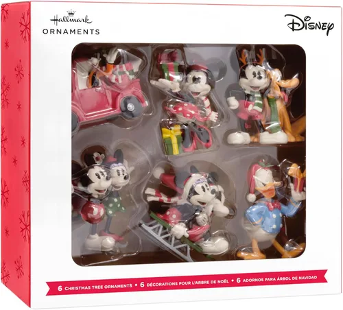 Miniatura 3 de Hallmark Disney - Juego de 6 adornos navideños de Mickey Mouse y sus amigos